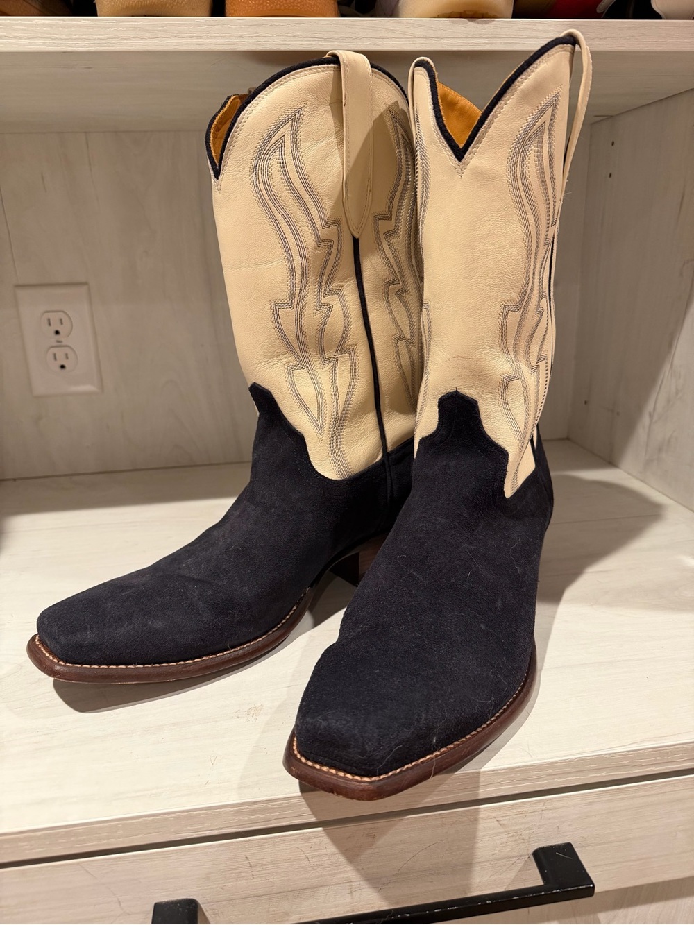 Men’s Tecovas Suede Blue boots